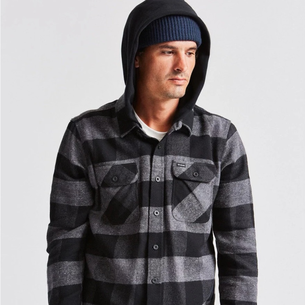Brixton Bowery Hooded Flannel Jacket